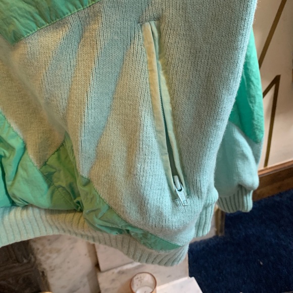 Vintage retro Head aqua 100% wool windbreaker S-L - Picture 5 of 6